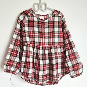 Girls Plaid Top